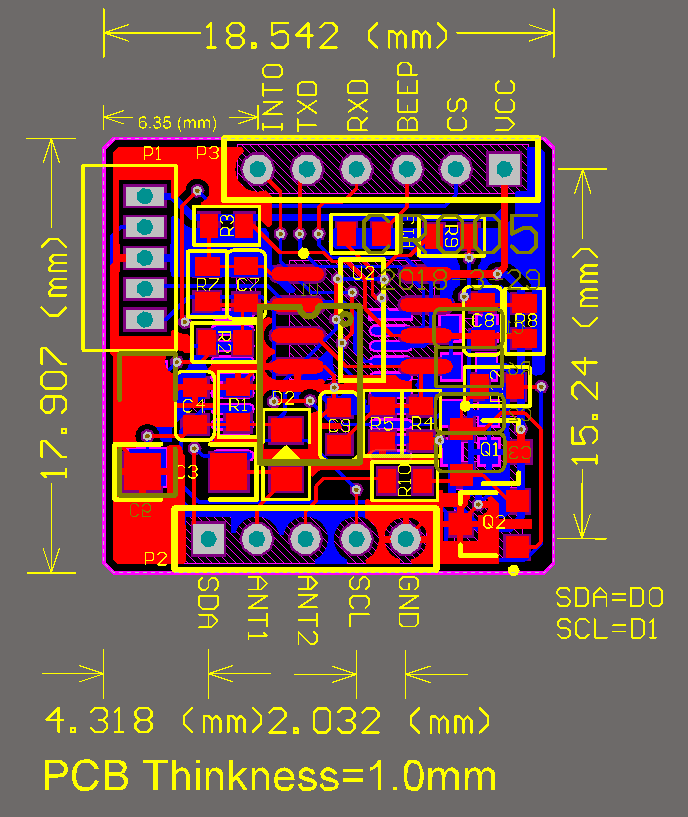 CR005 LF EM4200 Reader Module